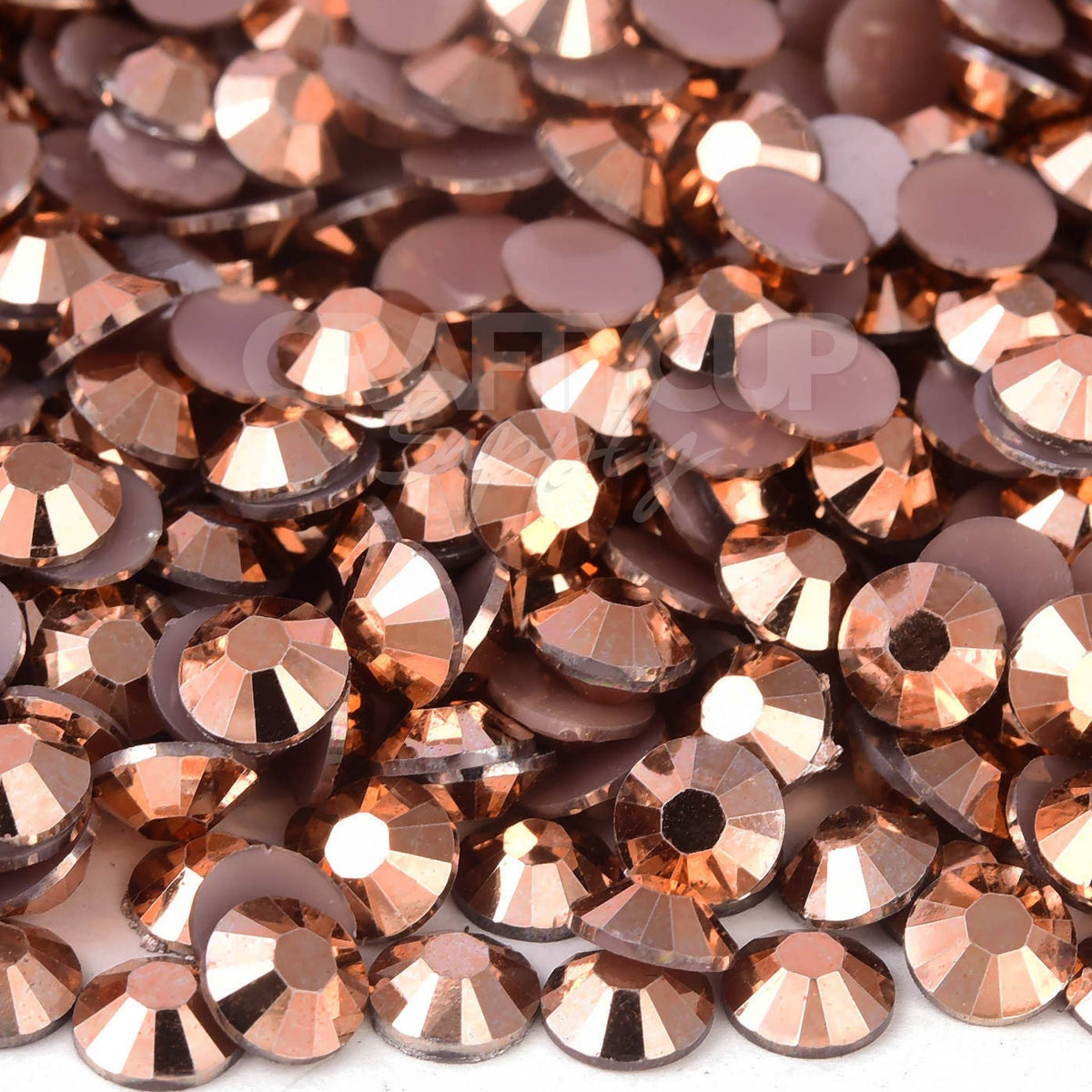 rose gold rhinestones