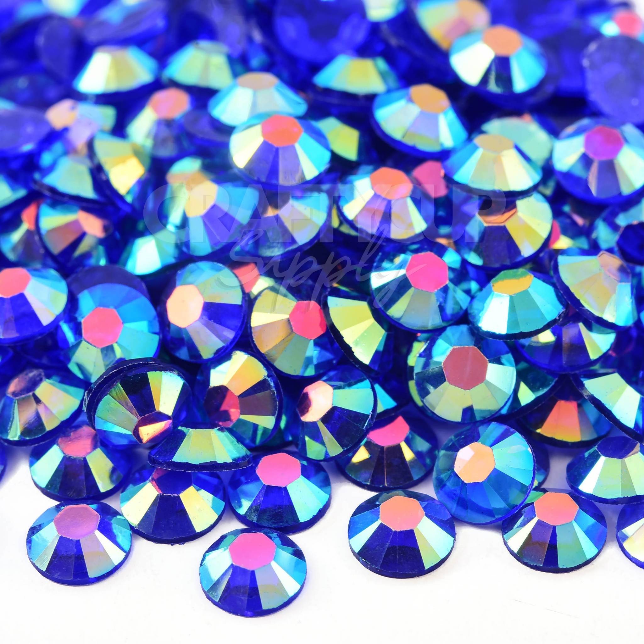 Ap Rhinestones Champagne AB 5mm (SS20) Non Hot Fix Flat Back Rhinestones | UK ...