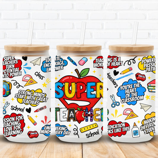 Super Teacher | UV DTF Wrap