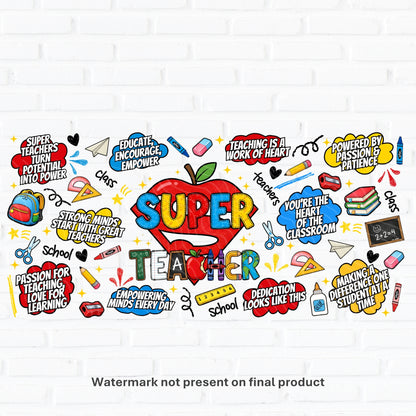 Super Teacher | UV DTF Wrap