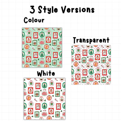 Christmas Frames Seamless Pattern | Digital Download