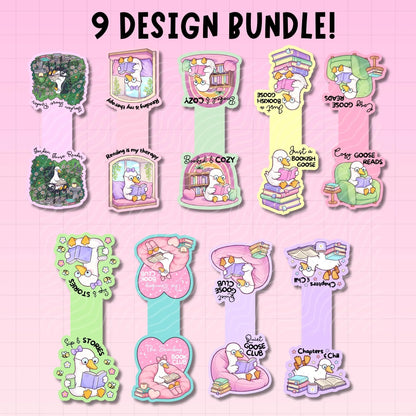 Bookish Goose Magnetic Bookmark Bundle | Digital Download