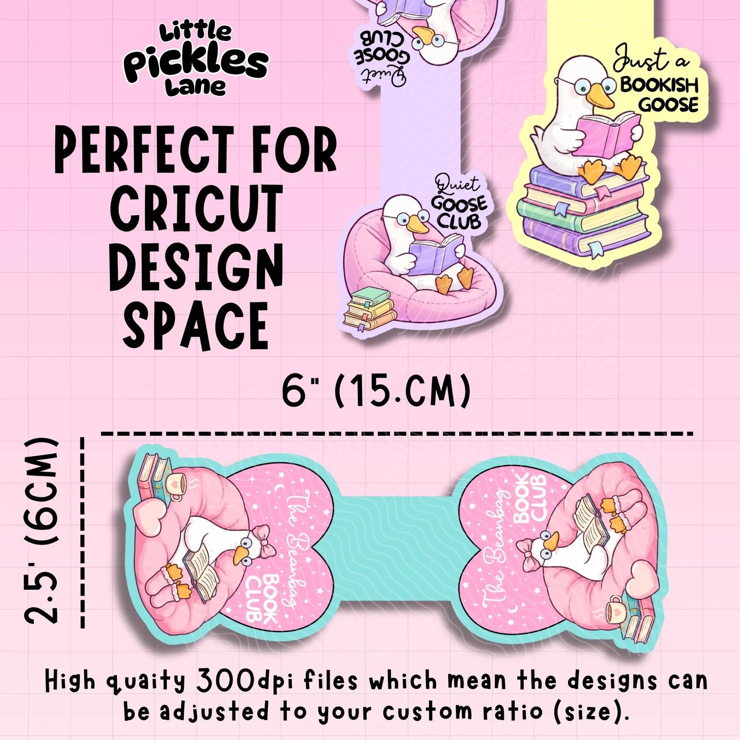 Bookish Goose Magnetic Bookmark Bundle | Digital Download