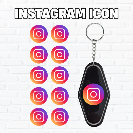 Instagram Icons 10 Pack | UV DTF Decal