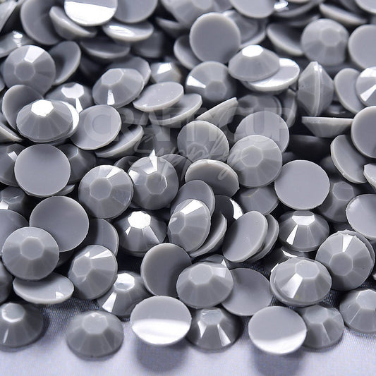 grey flatback resin rhinestones