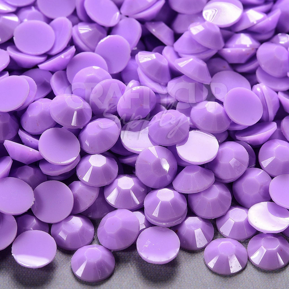 lavender purple solid rhinestones with flatbacks