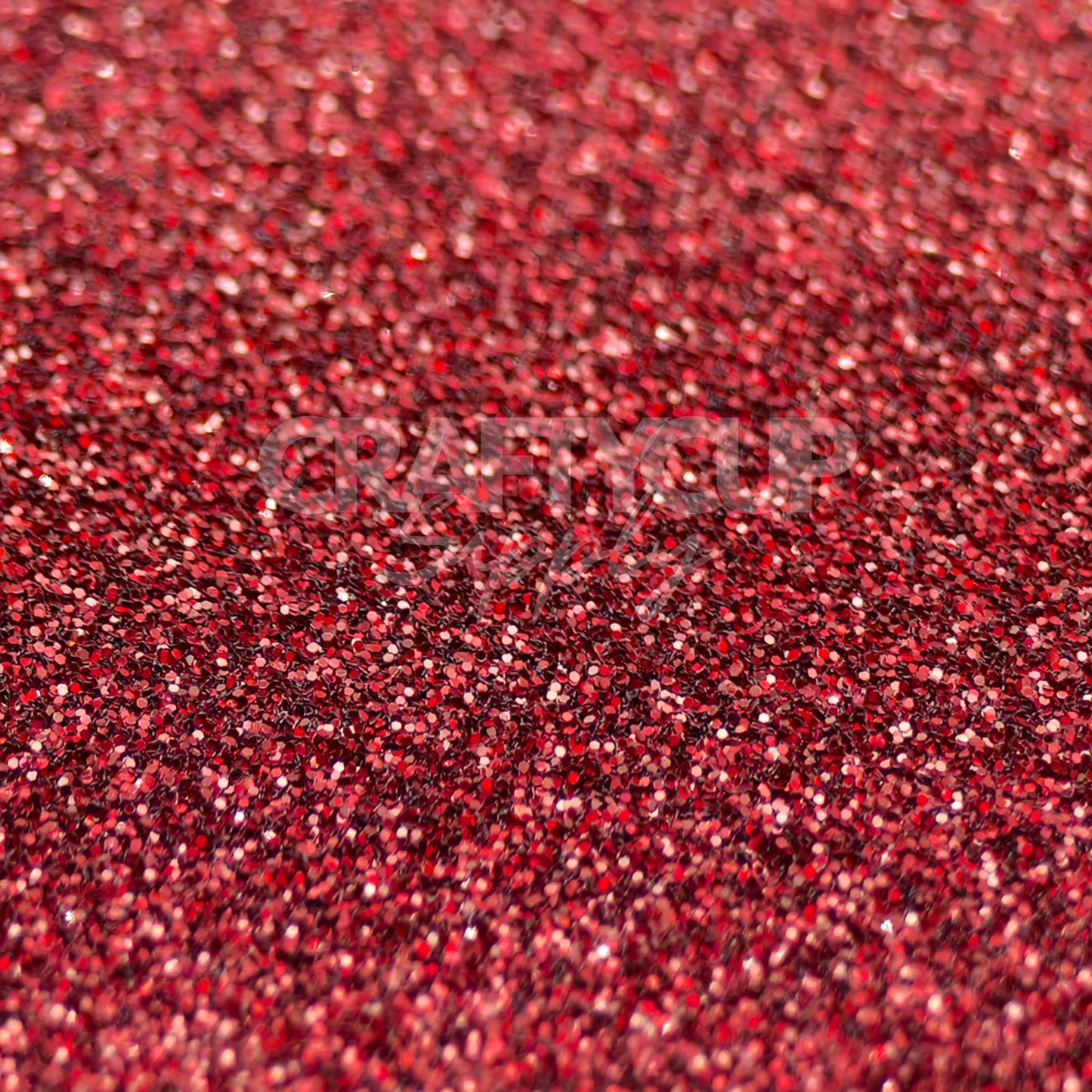 red fine glitter double wall