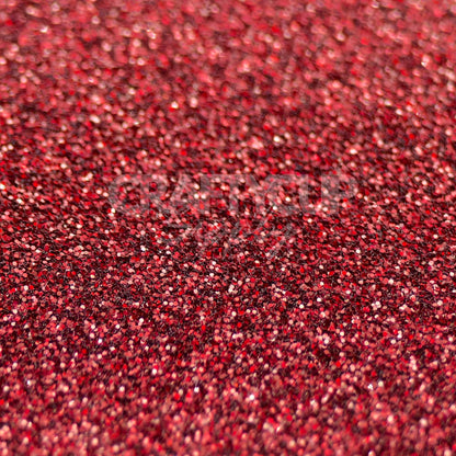 red fine glitter double wall