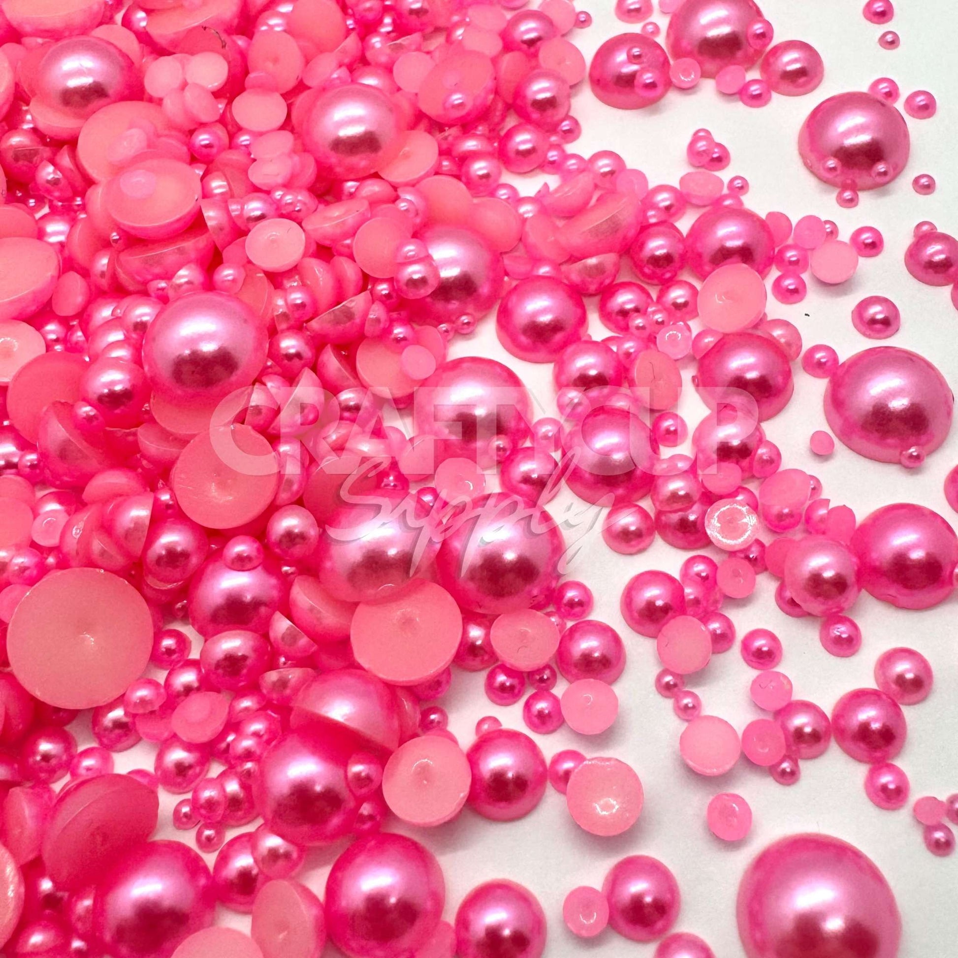 pink pearls for crafting projects