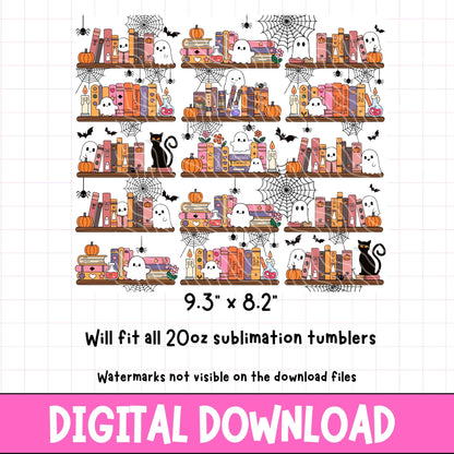 Spooky Bookshelf | Digital Download