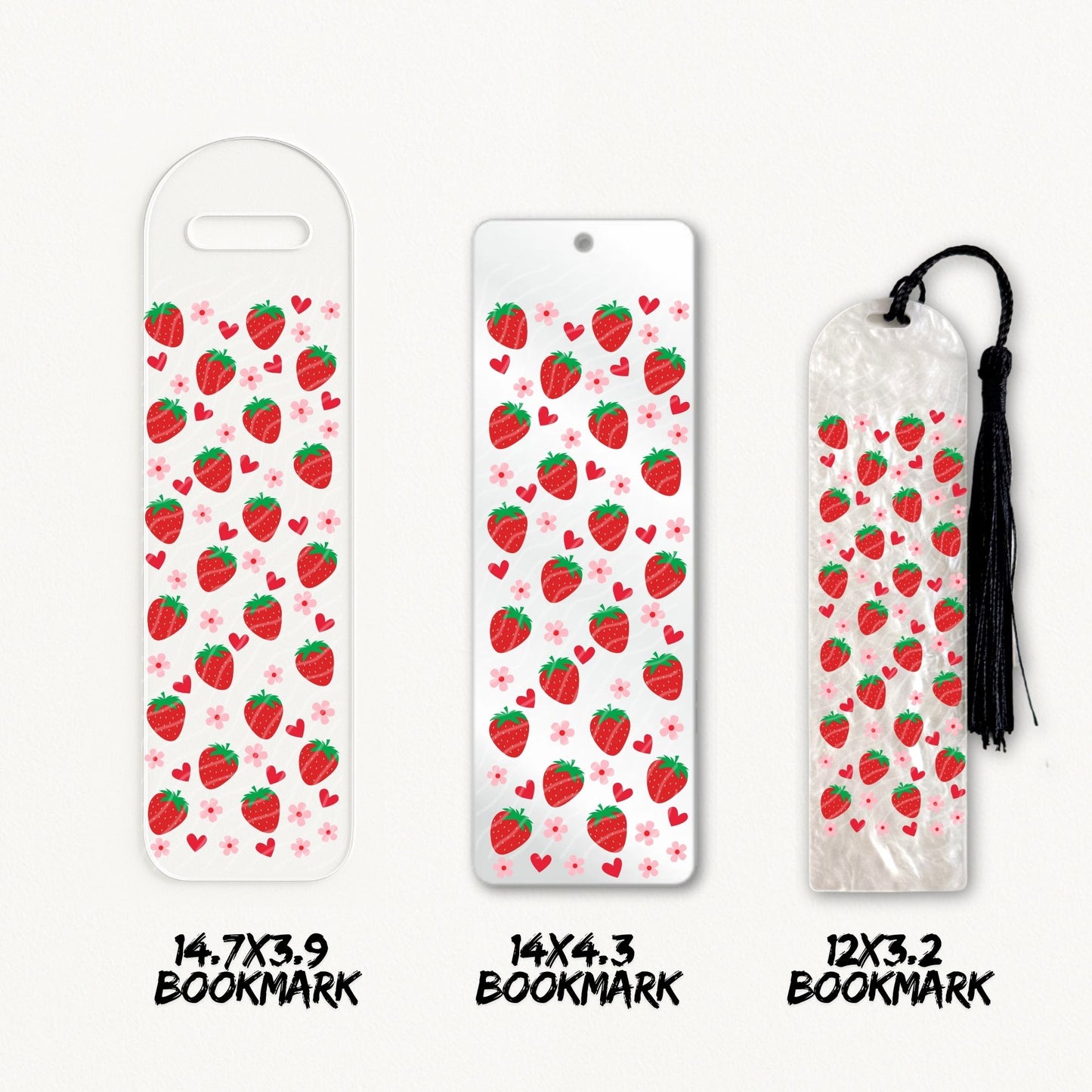 Strawberries | Bookmark UV DTF