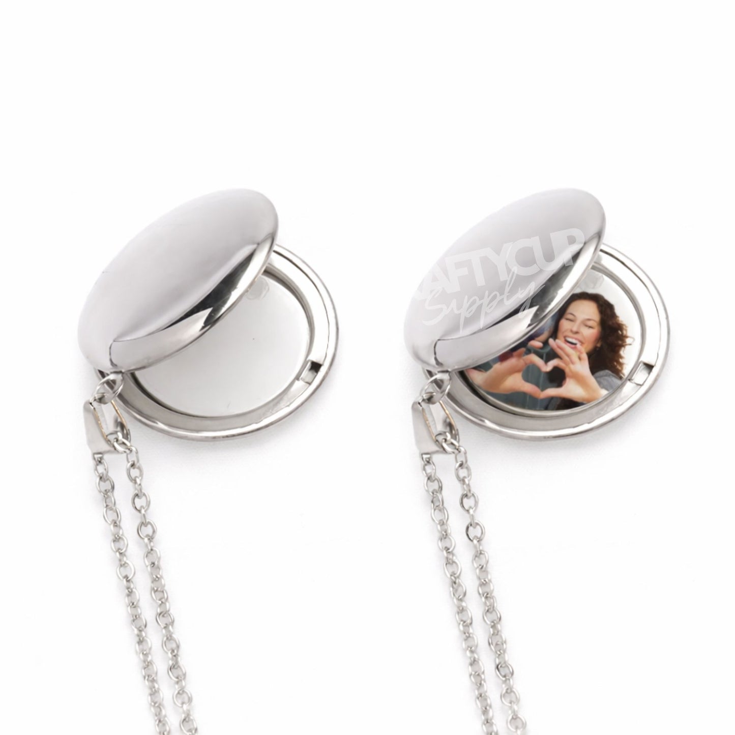Sublimation Double Sided Locket Necklace
