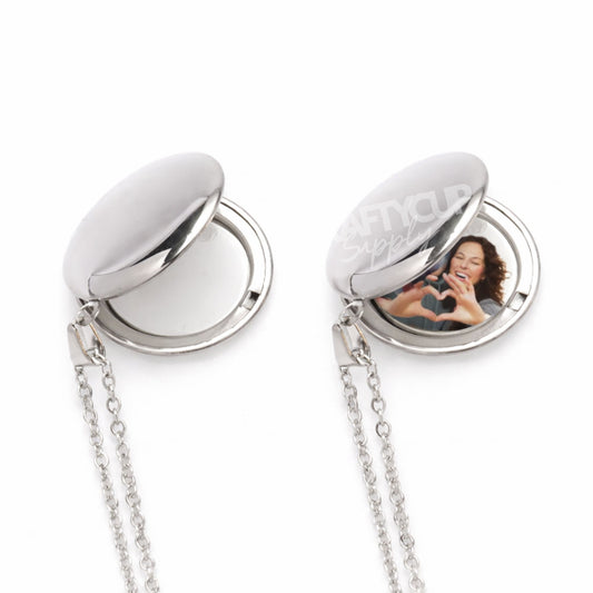 Sublimation Double Sided Locket Necklace