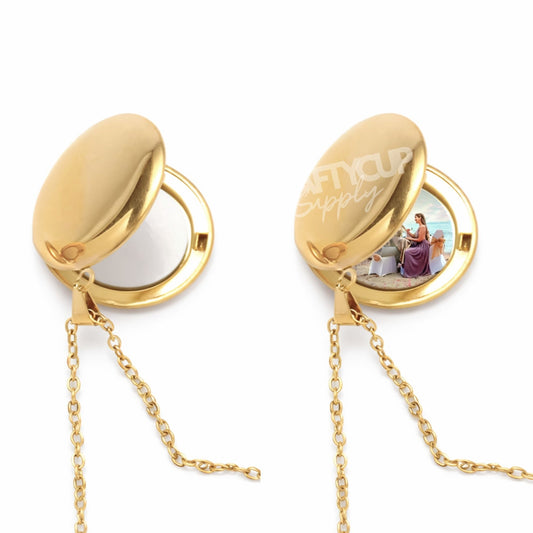 Sublimation Double Sided Locket Necklace