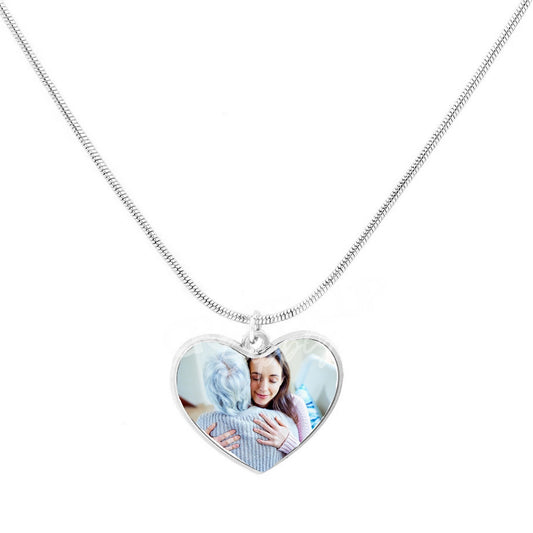 Sublimation Heart Necklace