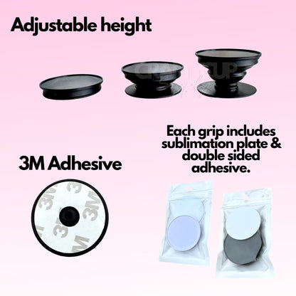 sublimation blanks pop socket phone holder for sublimate ovens personalised craft supplies wholesaler uk