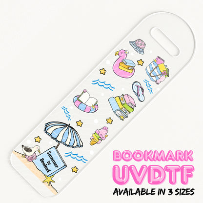Summer Is Booked | Bookmark UV DTF