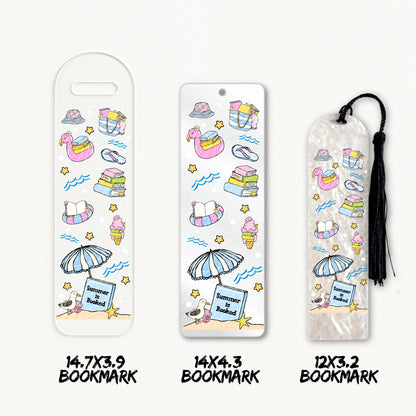 Summer Is Booked | Bookmark UV DTF