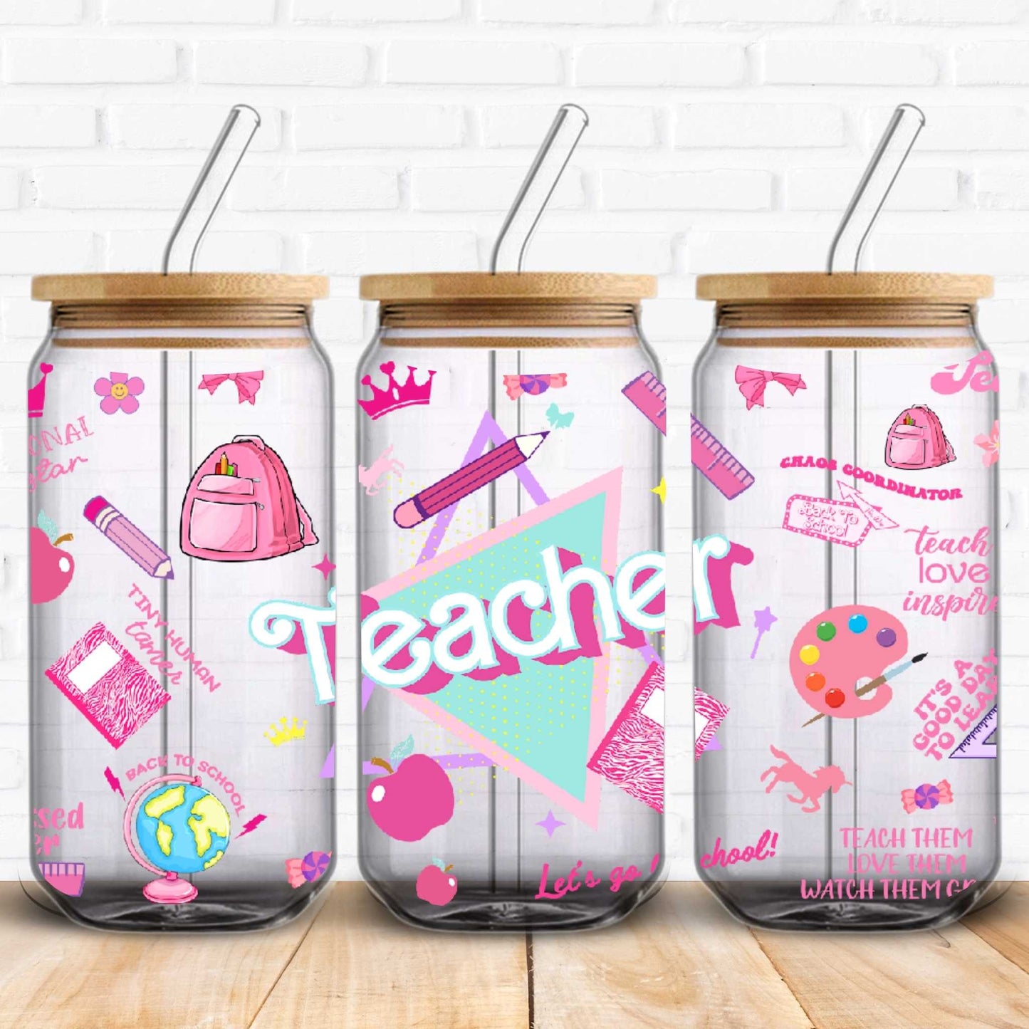 Retro Teacher | UV DTF Wrap