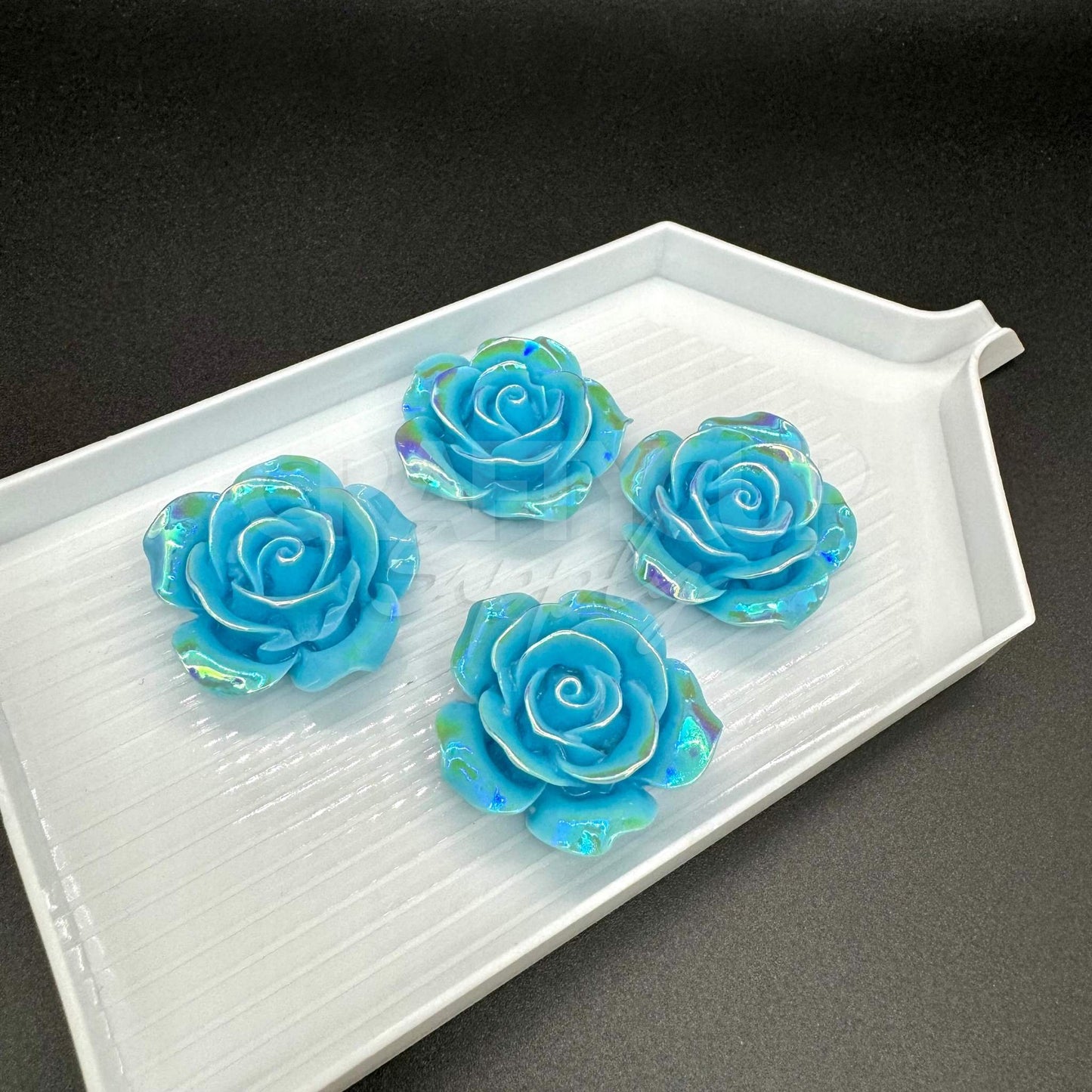 Large Roses Cabochons (Pack of 4)