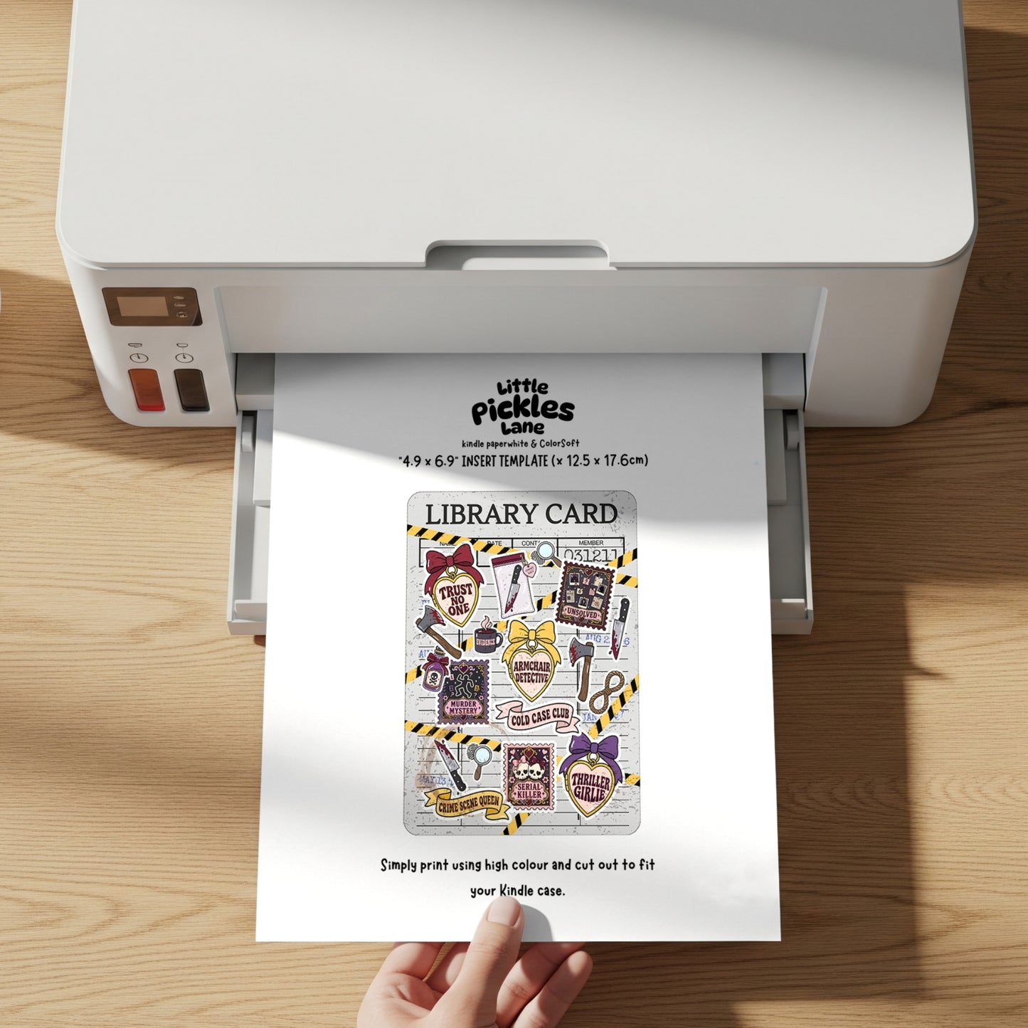 Armchair Detective Kindle Insert | Digital Download
