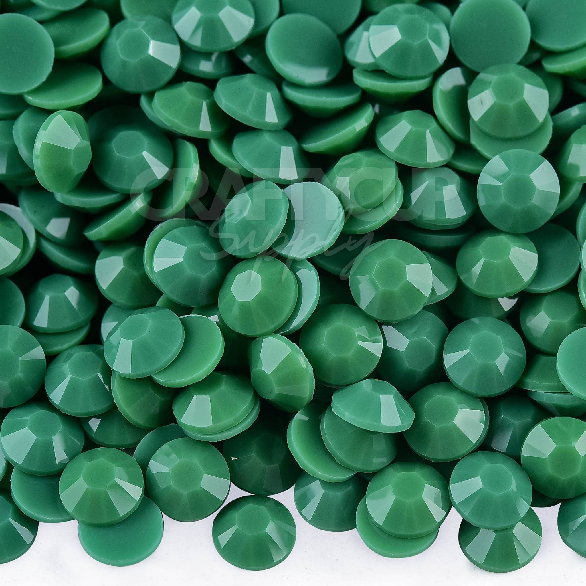 Green Jelly 5mm (SS20) Solid Colour Rhinestones | UK Blanks ...