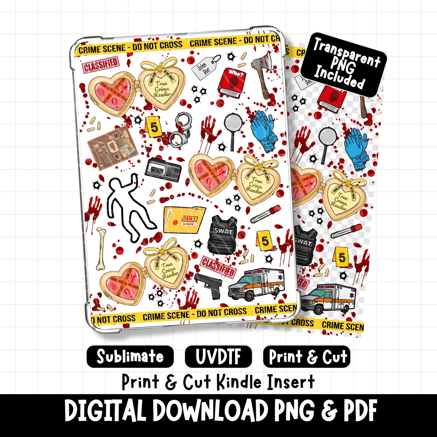 True Crime Solver Kindle Insert | Digital Download