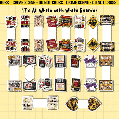 True Crime Junkie Magnetic Bookmark Bundle | Digital Download