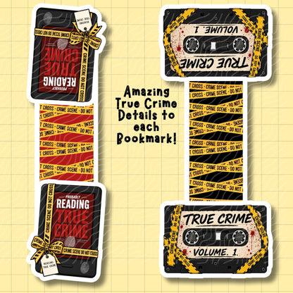 True Crime Junkie Magnetic Bookmark Bundle | Digital Download
