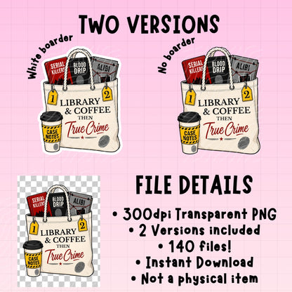 True Crime Junkie Clipart Bundle | Digital Download