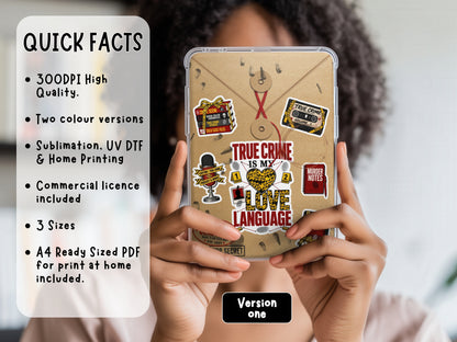 Crime Case Notes Kindle Insert | Digital Download