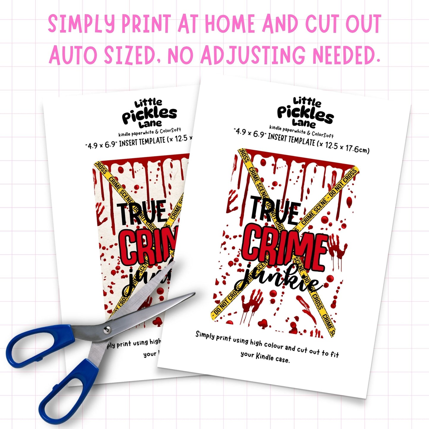 True Crime Junkie Kindle Insert | Digital Download