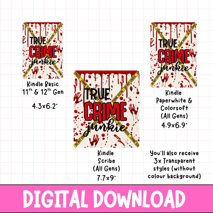 True Crime Junkie Kindle Insert | Digital Download