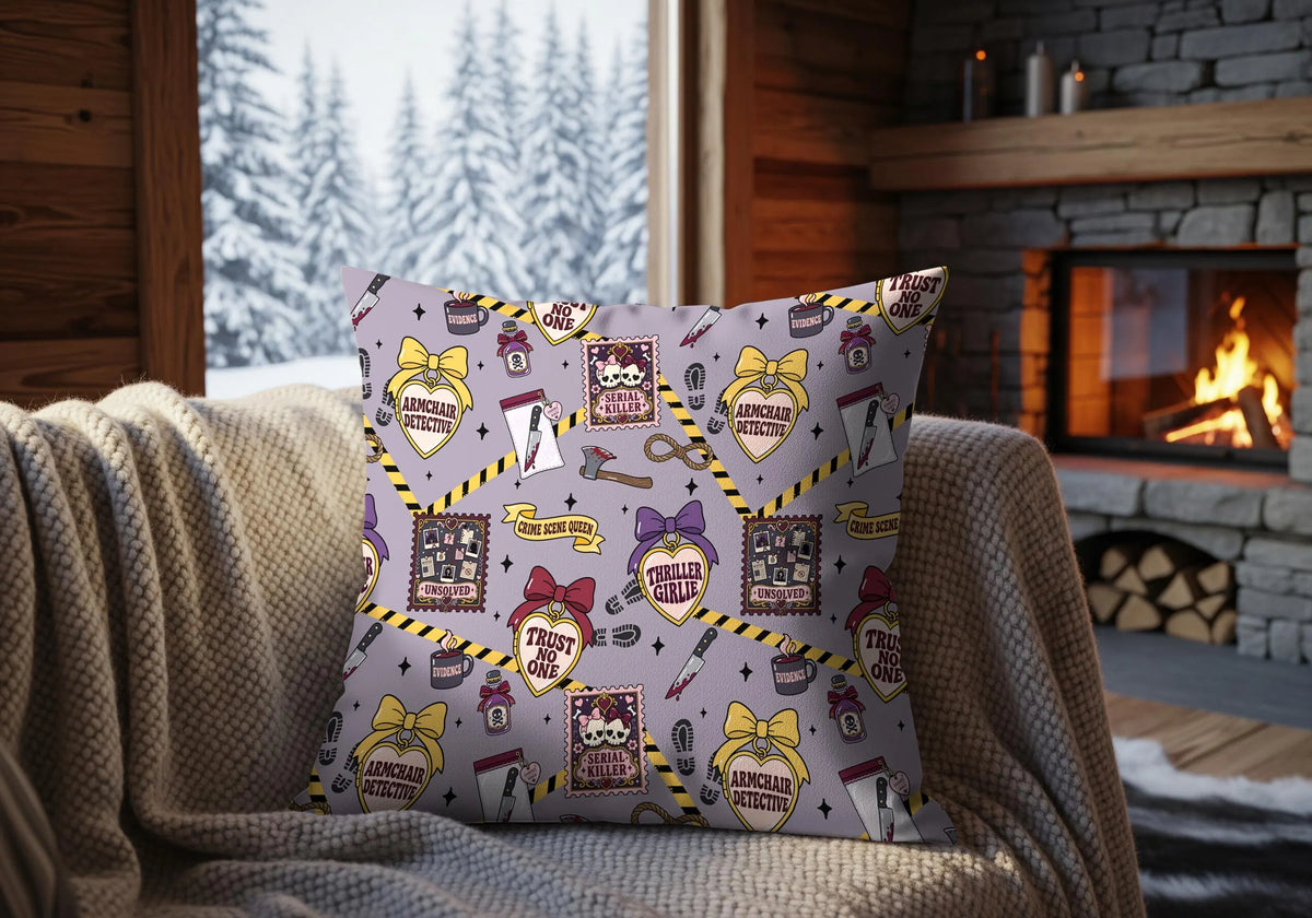 True Crime Junkie Seamless Pattern | Digital Download