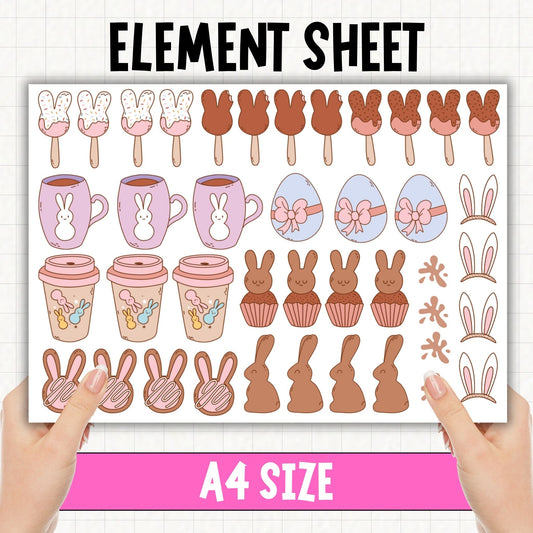 Treats at Easter - A4 | UV DTF Element Sheet