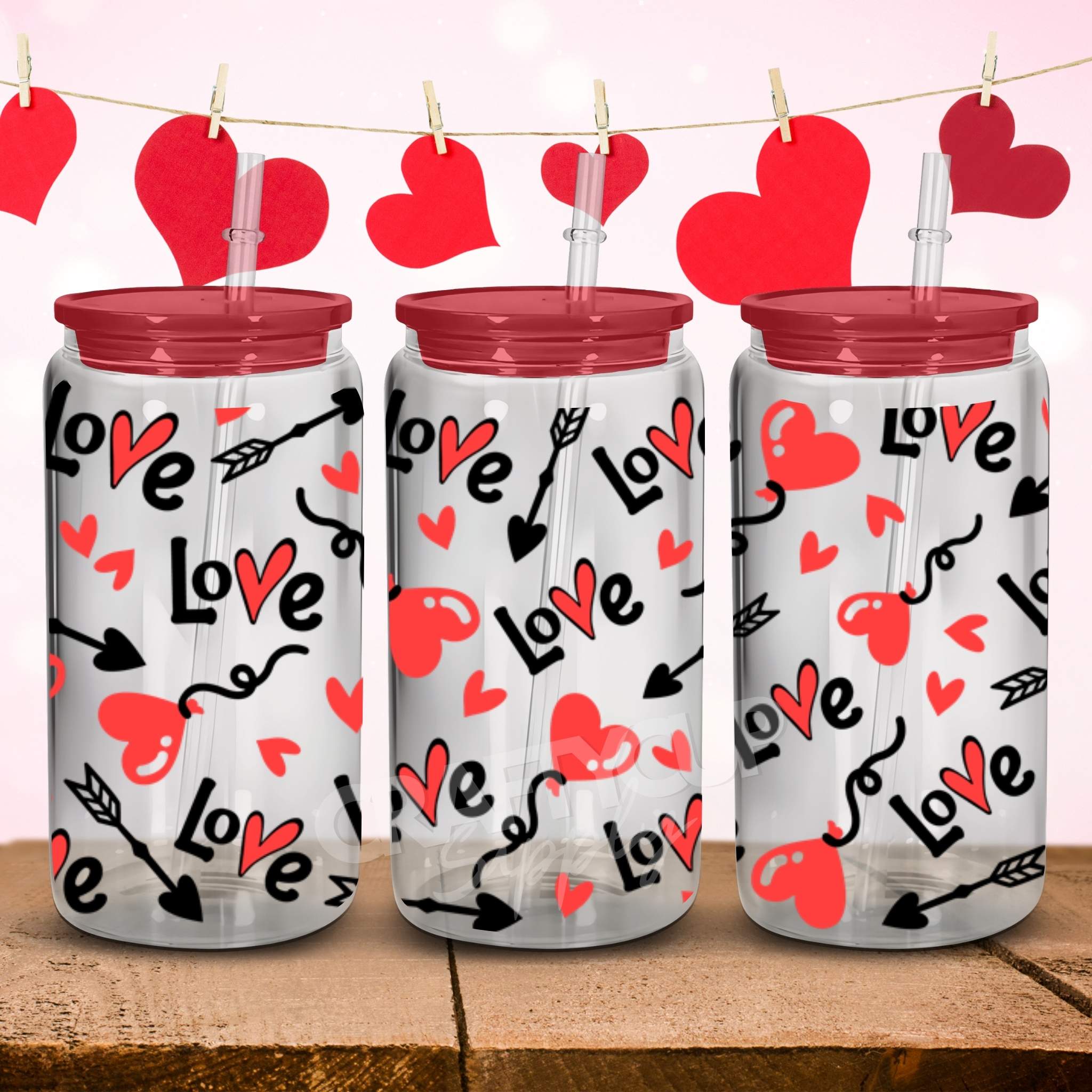 valentines uv dtf wraps for cans