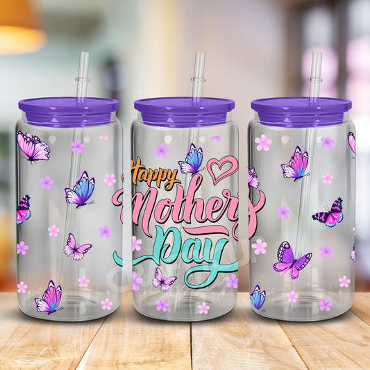 mothers day themed uv dtf wraps for cans