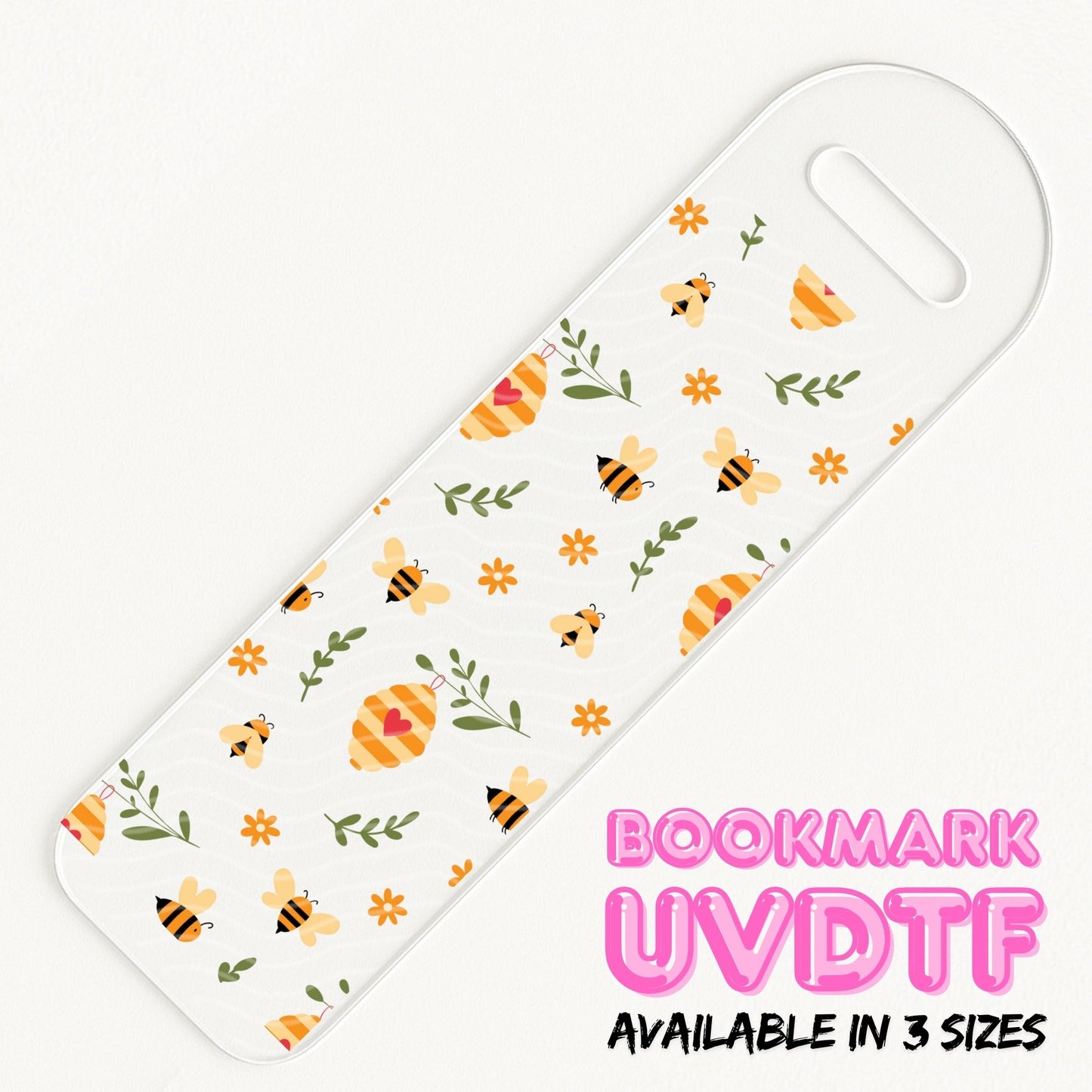Dainty Bees | Bookmark UV DTF
