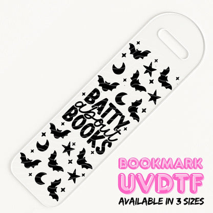 Batty About Books | Bookmark UV DTF