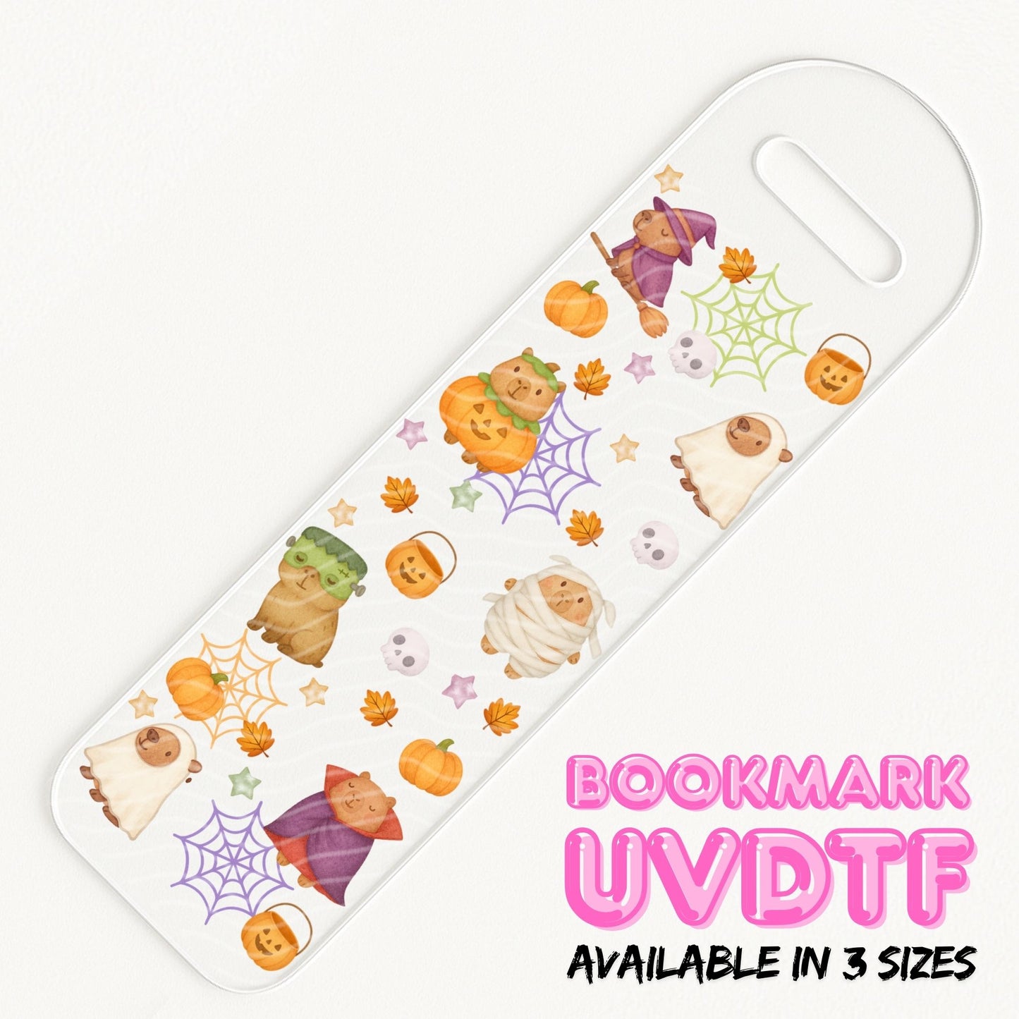 Capybara Halloween | Bookmark UV DTF