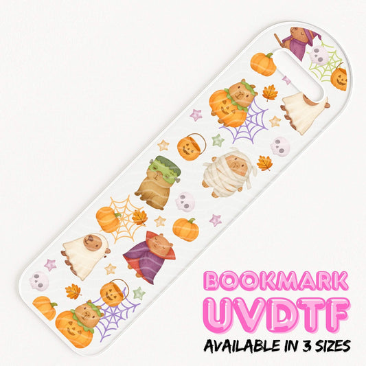 Capybara Halloween | Bookmark UV DTF
