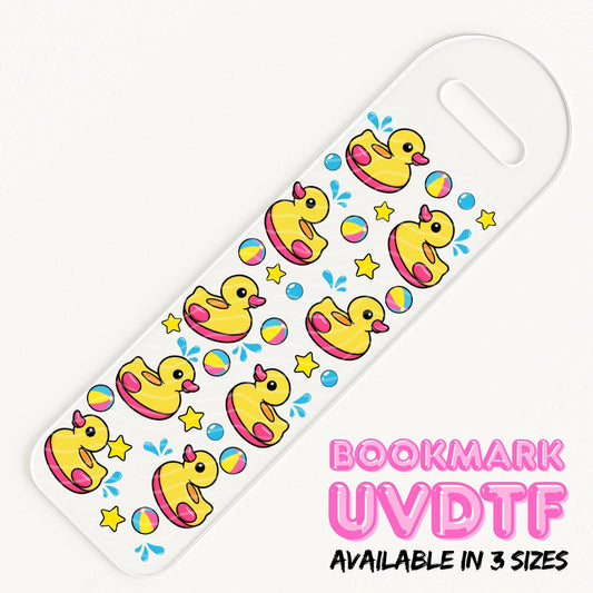 Ducky Pool Party | Bookmark UV DTF