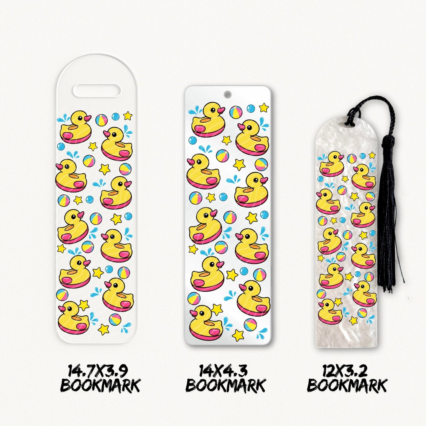 Ducky Pool Party | Bookmark UV DTF