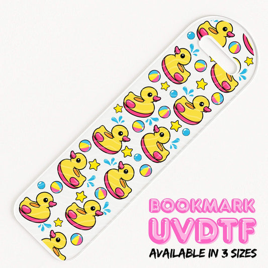Ducky Pool Party | Bookmark UV DTF