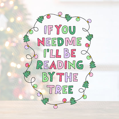 Reading By The Tree | UV DTF Decal