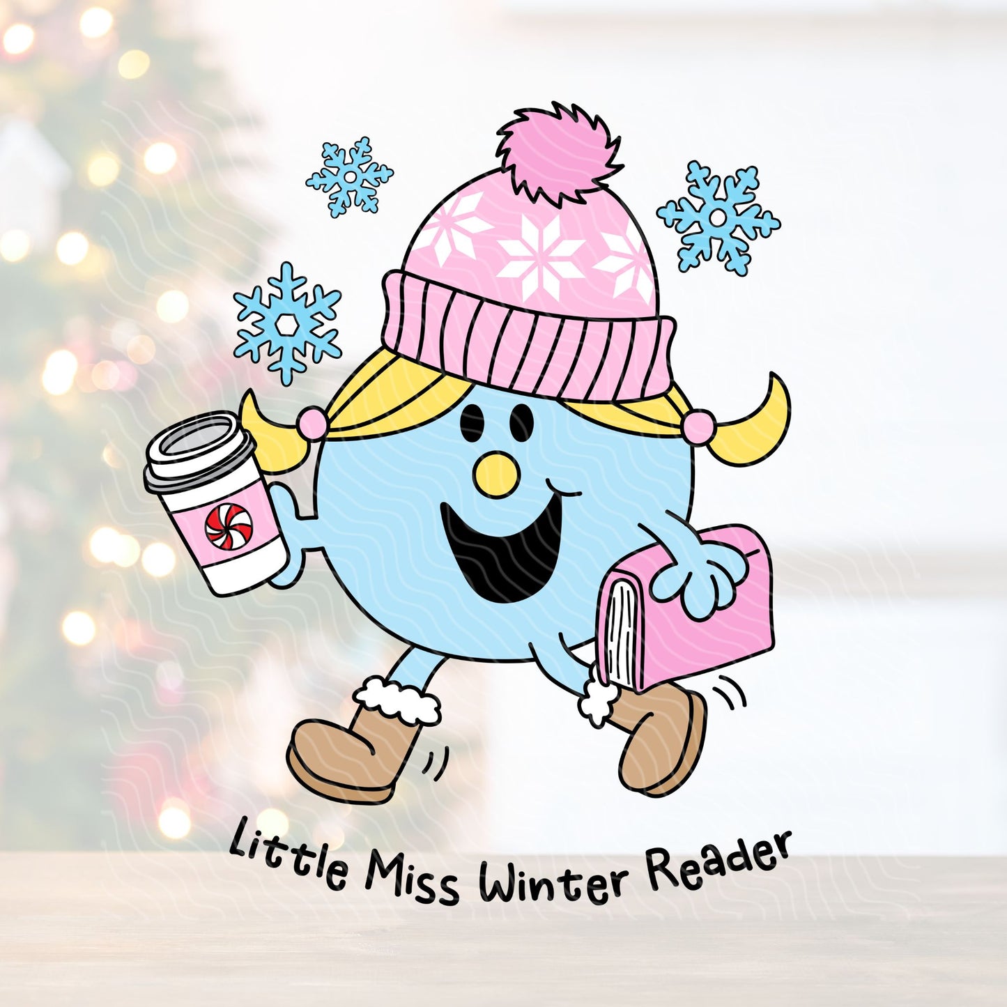 Miss Winter Reader | UV DTF Decal