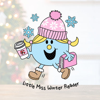 Miss Winter Reader | UV DTF Decal