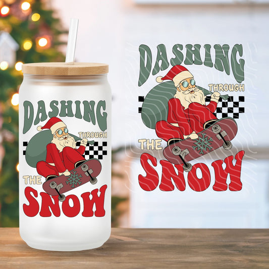 Dashing Through The Snow | UV DTF Decal