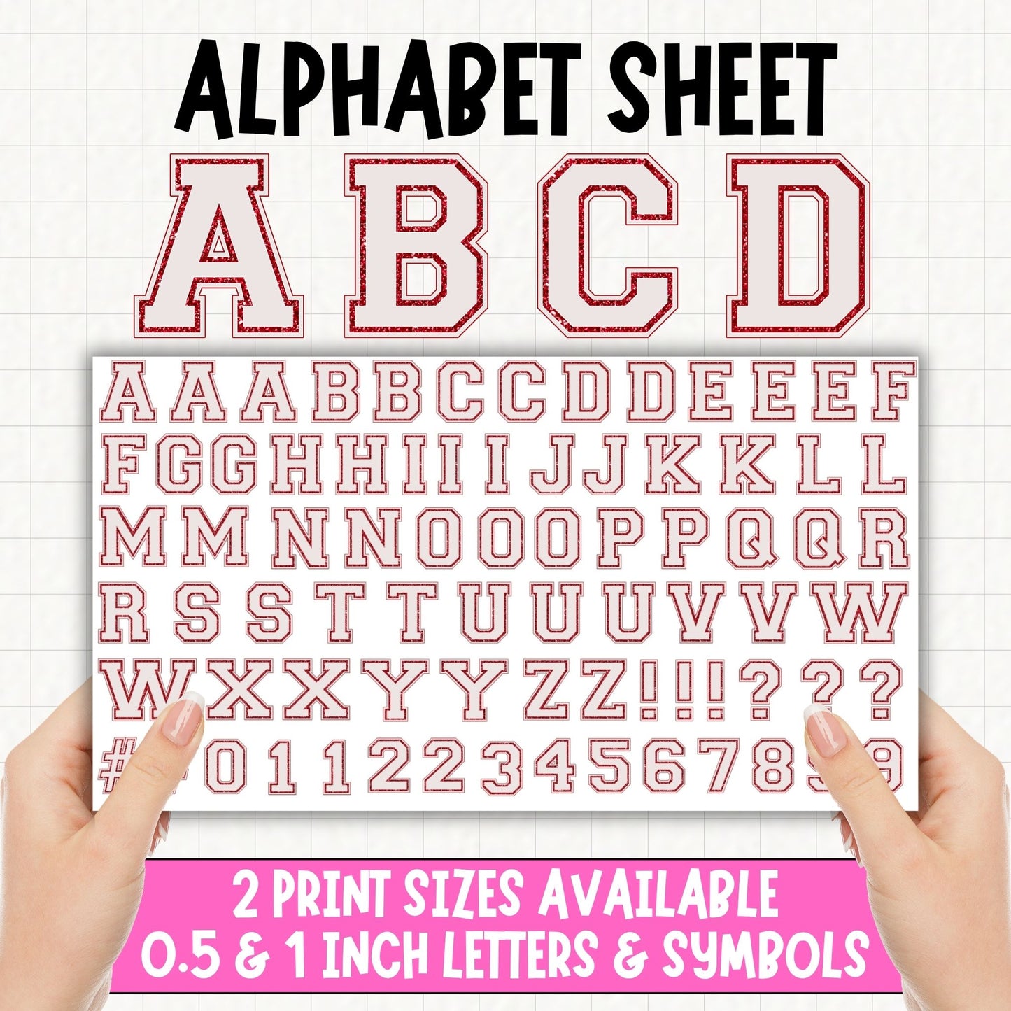 Varsity Alphabet | UV DTF