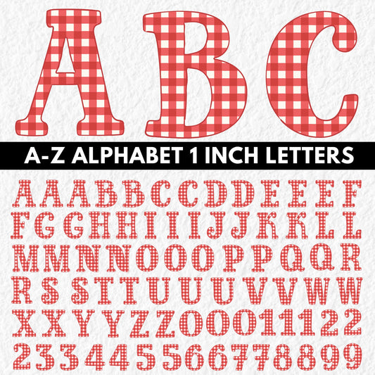Christmas Alphabet | UV DTF